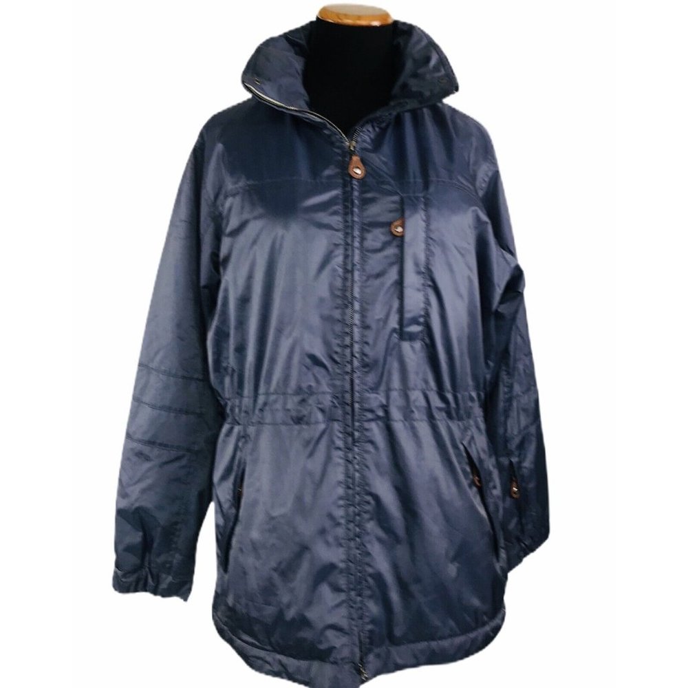 Post Card Womens Winter Ski Parka Jacket Coat‎ Size 6 Made In Italy Purple